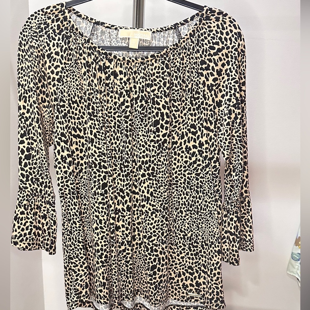 Michael Kors Blouse Medium Black Tan